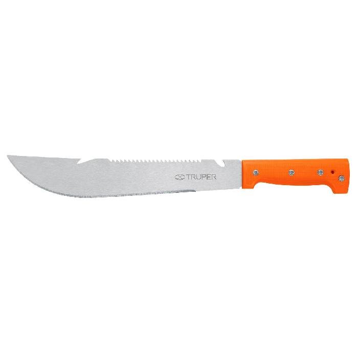 100654.jpg Machete rambo 12' cacha remachada naranja, Truper 100654 - Image 1