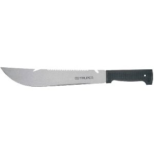 Machete rambo 12', cacha inyectada negra, TRUPER
