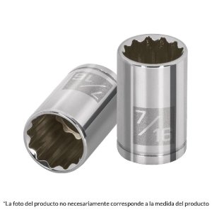 Dado de 11/32', 12 puntas, cuadro 1/4', Truper