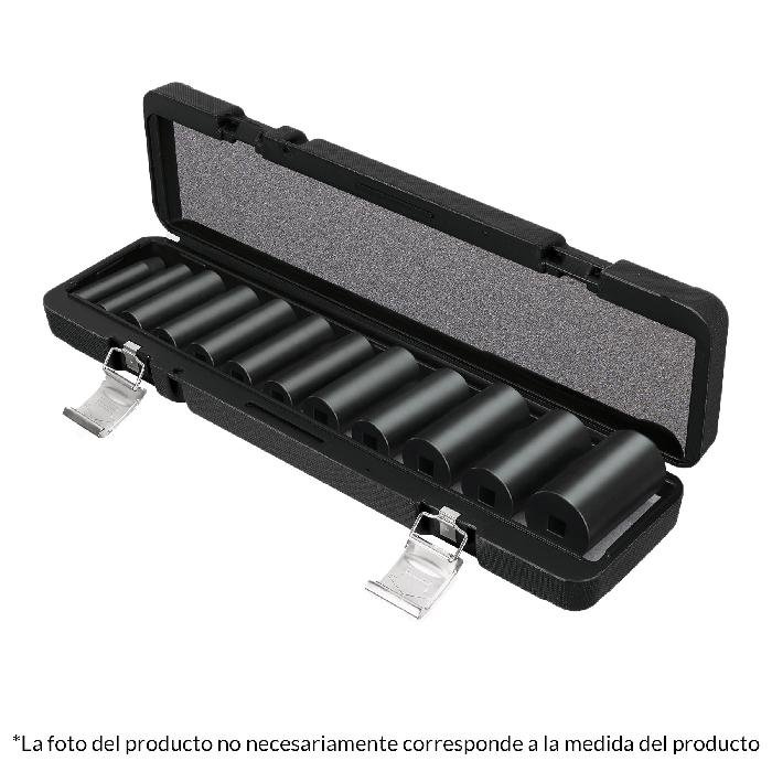 100945.jpg Juego de 12 dados largos cuadro 1/2' de impacto 6 puntas std 100945 - Image 1