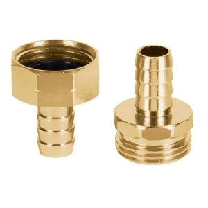 Juego de conectores 1/2' macho/hembra de aluminio, Truper 101160