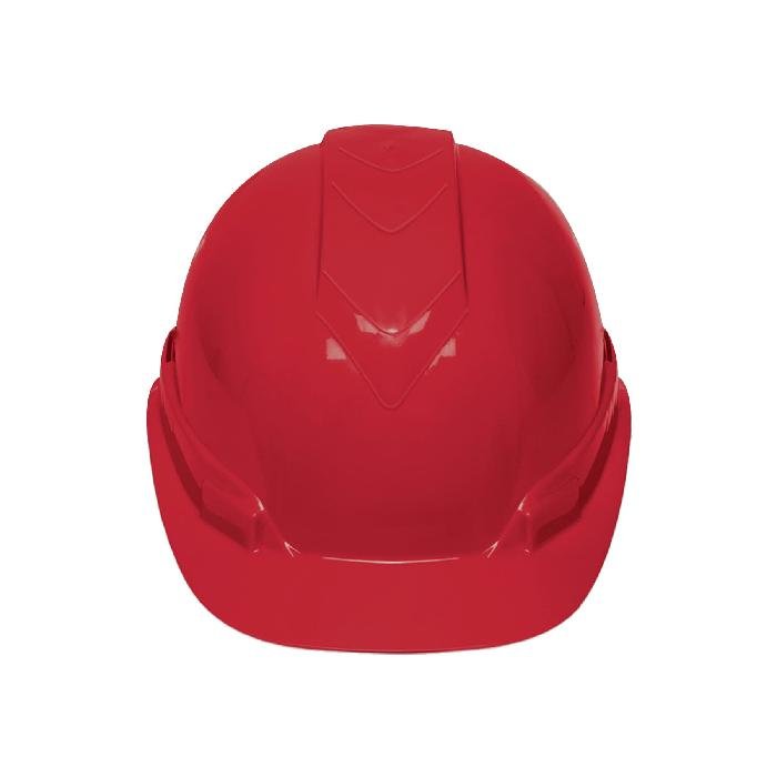 101271.jpg Casco de seguridad ventilado, ajuste de matraca, rojo 101271 - Image 1
