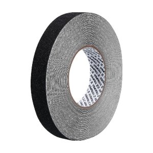 Rollo de 18m de cinta antiderrapante negra 25mm con abrasivo 101443