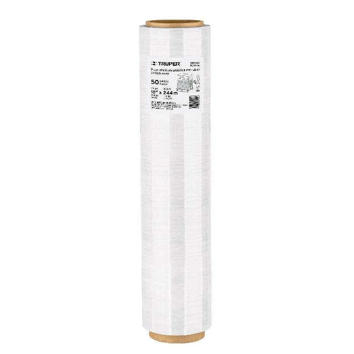 101689.jpg Rollo de 244 m película plástica estirable ancho 18' cal 50 101689 - Image 1