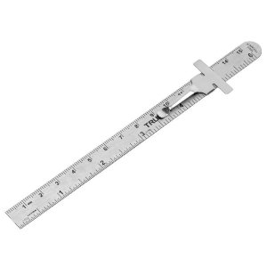 Regla 15 cm de acero inoxidable de bolsillo, Truper 101810