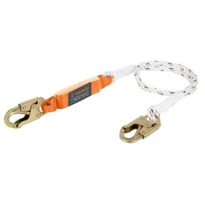 Línea de vida 1.8m cuerda políéster, absorbedor impacto,ANSI
