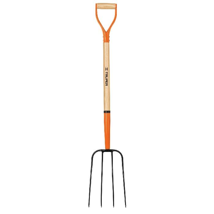 11012.jpg Bieldo para paja, 4 dientes, puño 'Y', Truper 11012 - Image 1