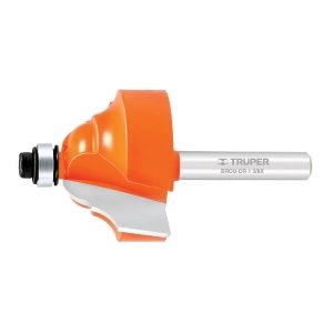 Broca para router, doble romana, 1-3/8' con balero, Truper 11481