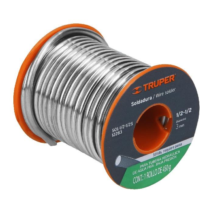 12283.jpg Soldadura sólida 1/2-1/2 para tubería de baja presión, 450 g - Image 1