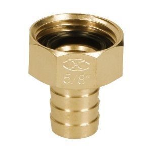 Conector 5/8' hembra de latón sólido para manguera, Truper 12288