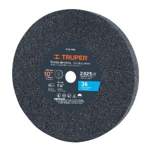 Rueda abrasiva p/esmeril 10'x32mm, óxido aluminio, grano 36