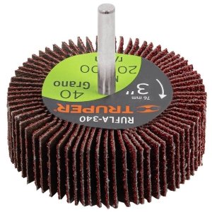 Rueda flap de 3', grano 40, Truper