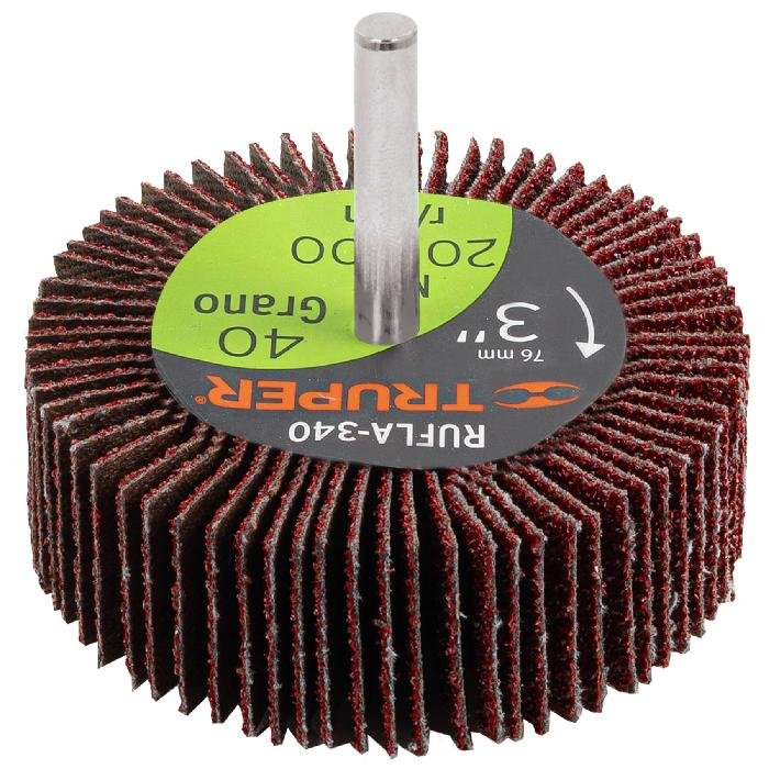 13040.jpg Rueda flap de 3', grano 40, Truper - Image 1