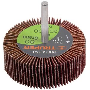 Rueda flap de 3', grano 80, Truper