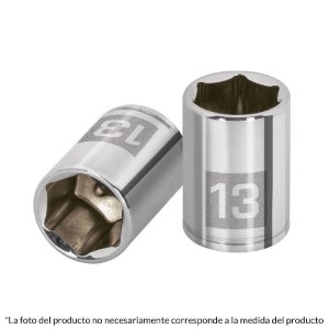 Dado de 9 mm, 6 puntas, cuadro 1/4', Truper 13171