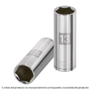 Dado largo de 10 mm, 6 puntas, cuadro 1/4', Truper 13204