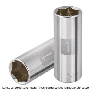 Dado largo de 13/16', 6 puntas, cuadro 1/2', Truper 13330