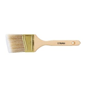 Brocha cerdas sintéticas 3' corte angular, mango de madera 13341