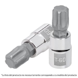Dado punta torx T-45, cuadro 3/8', Truper