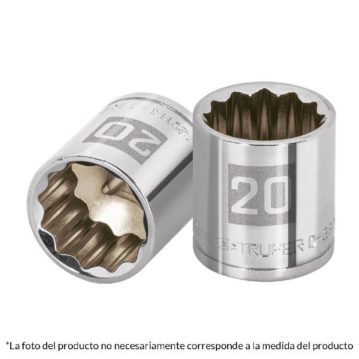 13582.jpg Dado de 3/8', 12 puntas, cuadro 3/8', Truper 13582 - Image 1