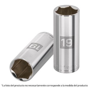 Dado largo de 1/2', 6 puntas, cuadro 3/8', Truper 13714