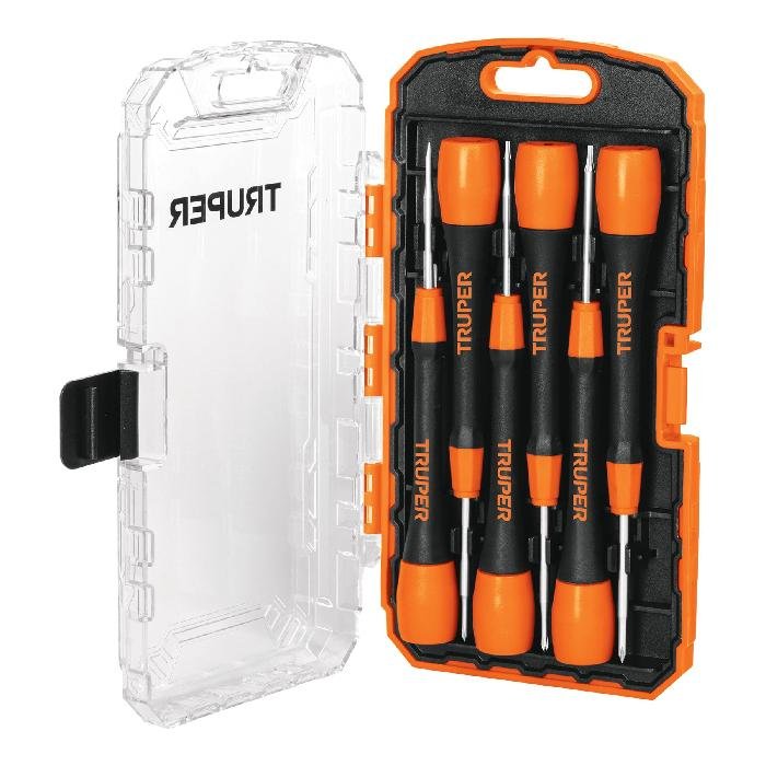 14202.jpg Juego con 6 desarmadores de precisión, Truper 14202 - Image 1