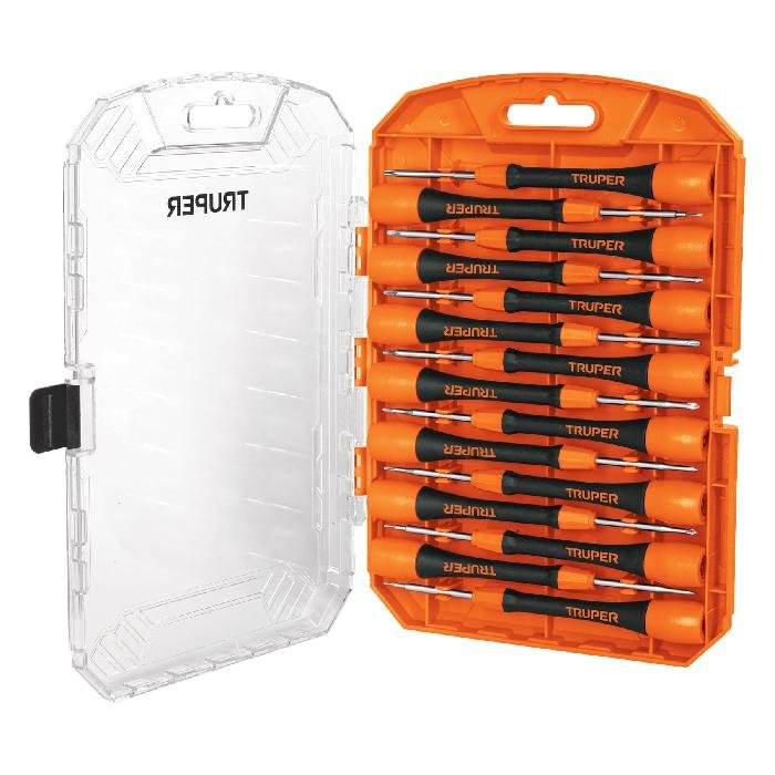 14205.jpg Juego con 15 desarmadores de precisión, Truper 14205 - Image 1