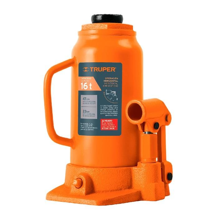 14820.jpg Gato hidráulico de botella de 16 Ton, Truper 14820 - Image 1
