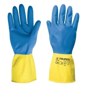 Guantes de látex reforzados para limpieza, M, TRUPER