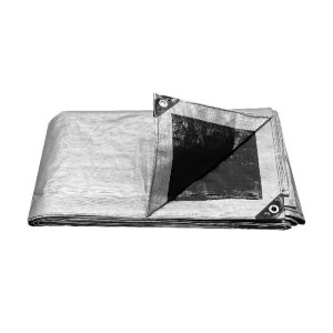 Lona de polietileno reforzada 5 x 6 m, gris, 180g/m2, TRUPER