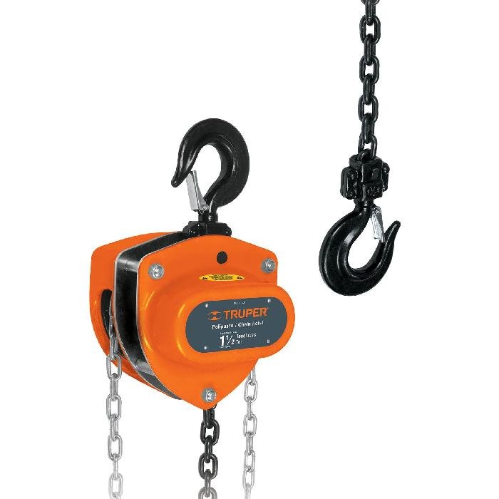16825.jpg Polipasto de cadena de 1-1/2 ton, Truper 16825 - Image 1