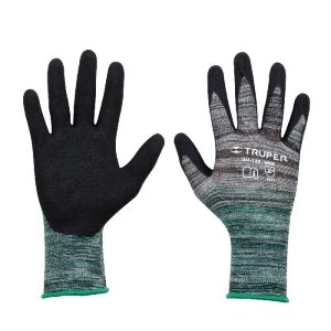 Guantes de nylon recubiertos de nitrilo arenoso, M, Truper 17064