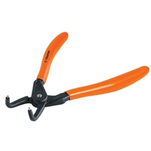 Pinza punta a 90° 6-3/4' para cerrar anillos, mango de PVC
