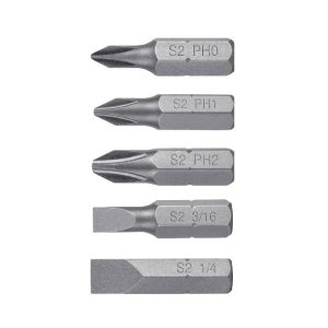 Estuche con 5 puntas de cruz y planas largo 1', Expert