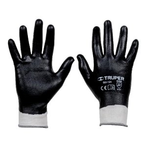 Guantes de poliéster con recubrimiento de nitrilo, CH,Truper 18025