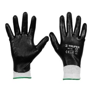 Guantes de poliéster con recubrimiento de nitrilo, G, Truper 18027