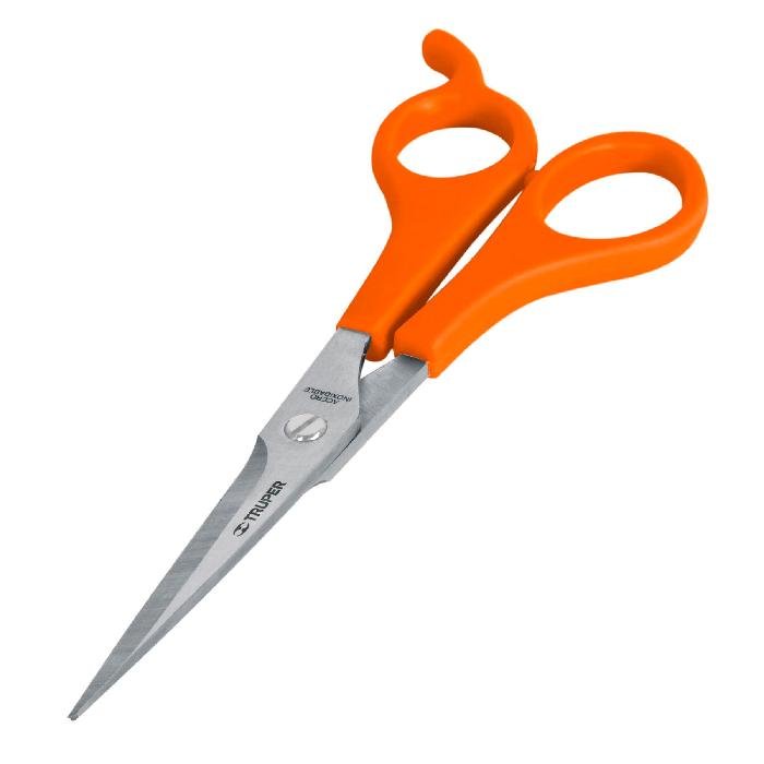 18491.jpg Tijera 6' de acero inoxidable con gancho para estilista 18491 - Image 1