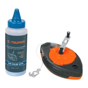 Tiralíneas profesional 30m (100 ft) plástico con gis, Truper 18575