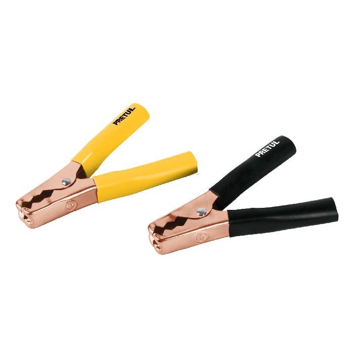 20123.jpg Caballete con 2 caimanes para cables pasa corriente, Pretul 20123 - Image 1