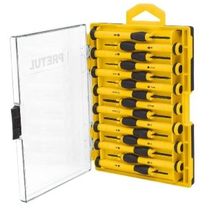 Juego con 15 desarmadores de precisión, Pretul 21383