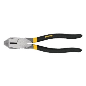 Pinza para electricista 9' uso rudo, mango de PVC, Pretul