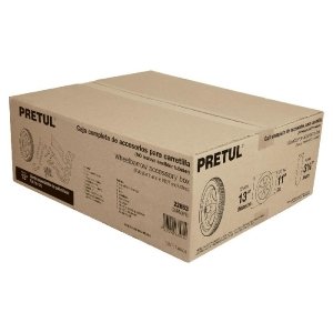 Caja c/llanta imponchable y acc. p/carretilla roja PRETUL