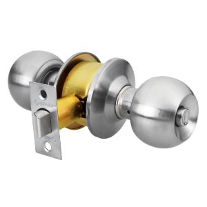 Cerradura tipo esfera, cilíndrico, baño, cromo, Hermex Basic 23568