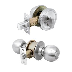 Combo cerraduras, llave-mariposa, cromo, Hermex Basic 23618