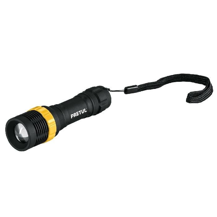 28019.jpg Linterna plástica 1 LED 40 lm de 1 pila AA, Pretul 28019 - Image 1