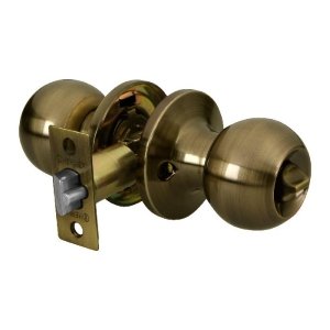 Cerradura esfera tubular, recámara, antiguo, blíster, Basic 28071