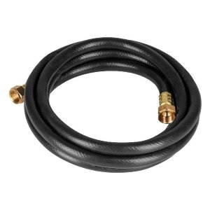 Manguera para gas 3/8' flexible negra de 3 m, con conexión 40077