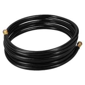 Manguera para gas 3/8' flexible negra de 5 m, con conexión 40079