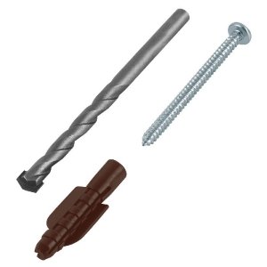 Kit de 20 taquetes 5/16'con pijas #10 y 1 broca 5/16', Fiero 40160