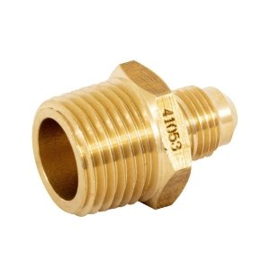 Niple terminal de latón de 5/16' X 1/2', Foset 41053